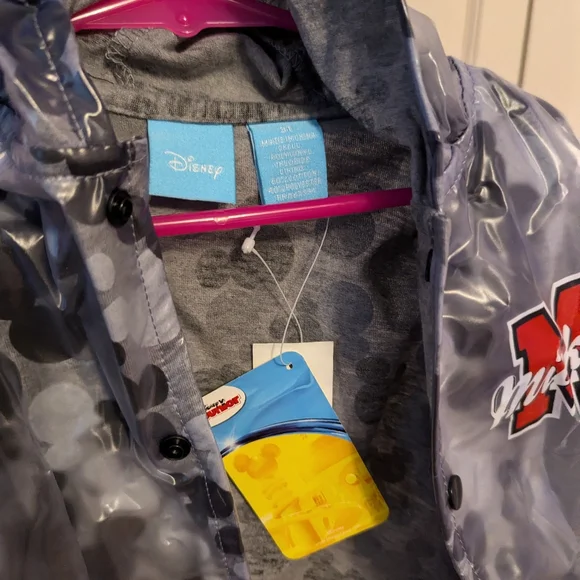 Disney Mickey Mouse Vinyl Rainjacket NWT - Picture 7 of 9